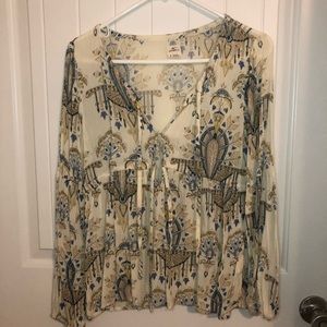 Long sleeve blouse